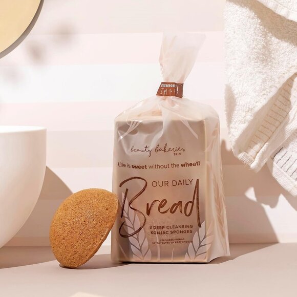 Beauty Bakerie Other - Beauty Bakerie Our Daily Bread Konjac Deep Cleansing Facial Sponges, Set of 3